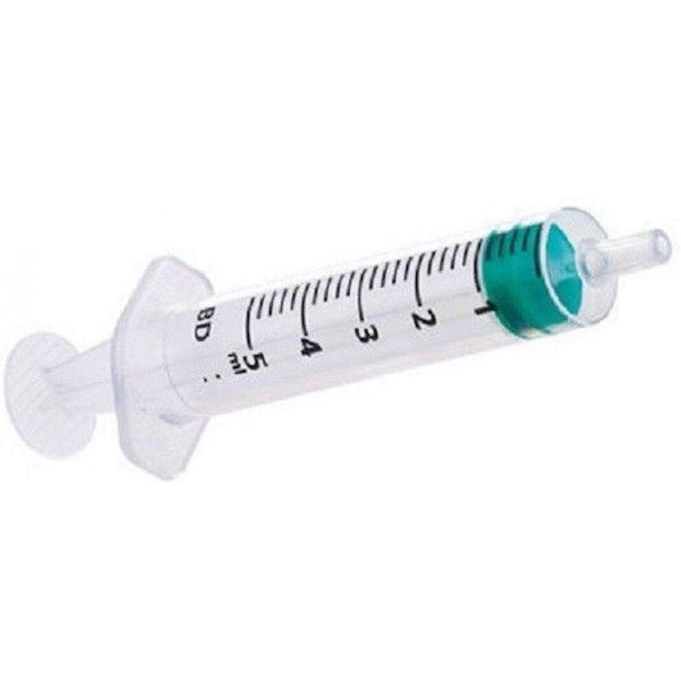 BD Emerald Syringe 5ML Luer Slip, Sterile, Pack of 100