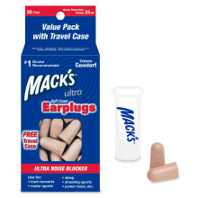 Mack's Tappi Auricolari Ultra Morbidi in Schiuma, 30 Paia - 33dB NRR Massimo, Comfort per Dormire, Ronfatori, Viaggi, Concerti