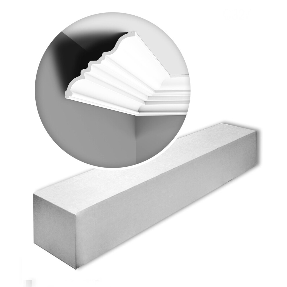 Orac Decor C327-Box Luxxus Manoir Cornice Moulding 1 Box 8 Pieces | 16 M 5414433019655