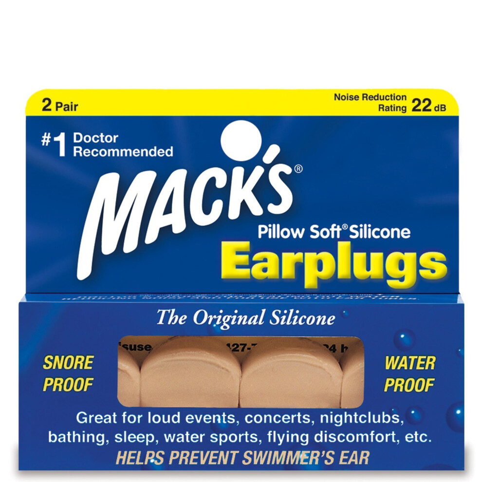 Mack's Pillow Soft Ear Plugs (2 Pair) - Beige