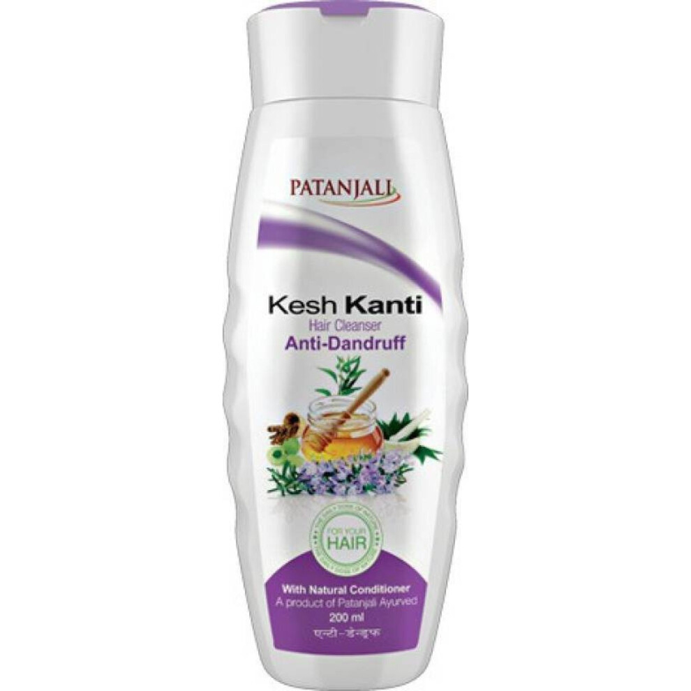 Patanjali (Kesh Kanti Anti Dandruff Shampoo ) Kesh Kanti Natural Shampoo 200Ml Bottle