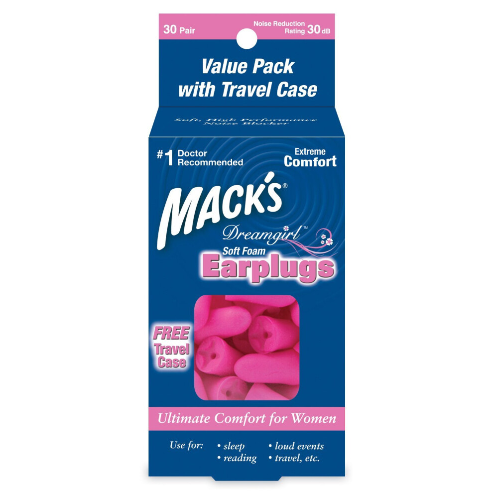 Mack's Dream Girl Ear Plugs (30 Pair) - Pink