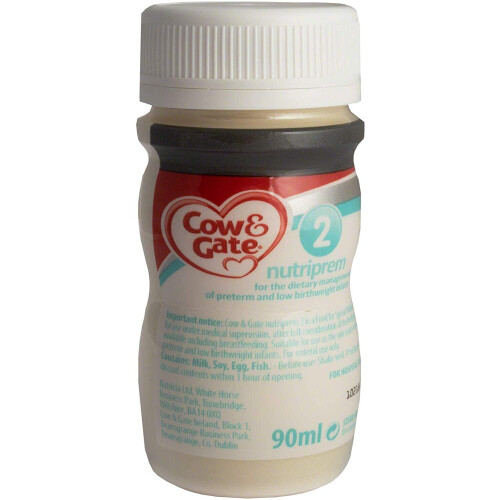 Cow & Gate Nutriprem 2 Ready to Feed, 90ml, Box of 24 Bottles on OnBuy
