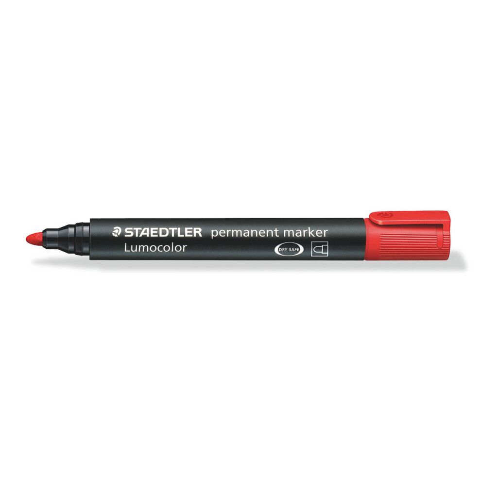 Lumocolor permanent marker bullet tip red