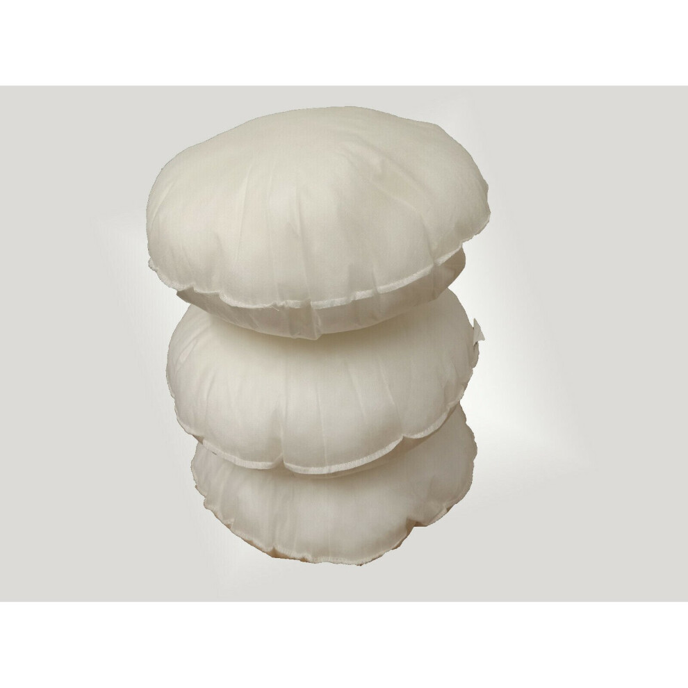 Arlinens (18X18", Pack Of 2) Virgin Hollow Fiber Filled Round Shaped Circular Cushion Pads Scatters Fillers Inserts In 16" 18 20