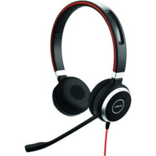 Jabra Evolve 40 Wired Stereo Headset Over-The-Head Supra-Aural Usb Mini-Pho 6399-823-109