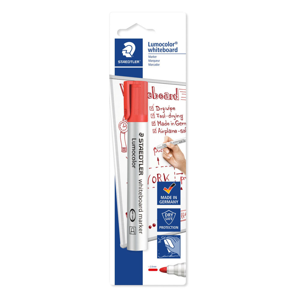 Staedtler Lumocolor Whiteboard Marker Bullet Tip Red