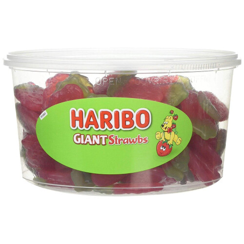 Haribo HARIBO Giant Strawberry Bulk Sweets 1 KG 1