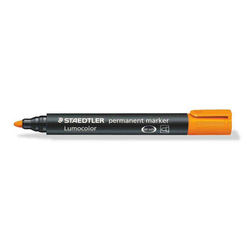 Lumocolor permanent marker bullet tip orange