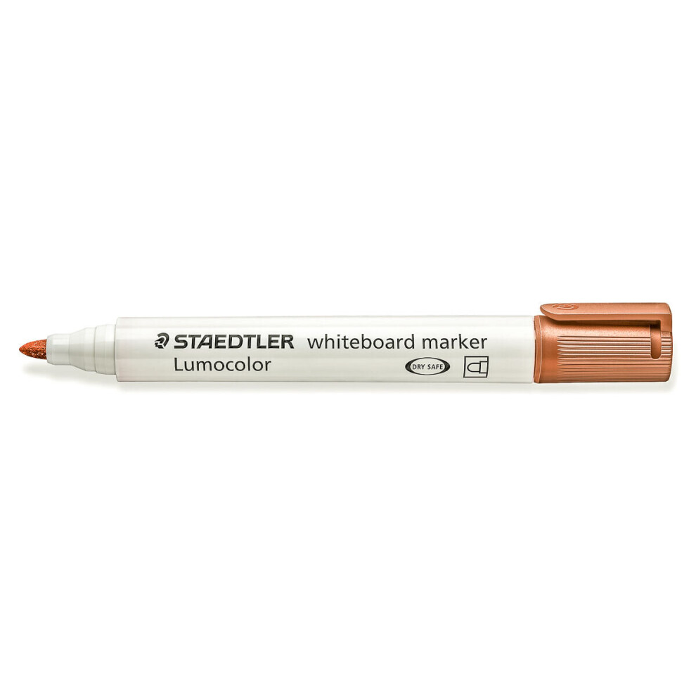 Lumocolor whiteboard marker bullet tip brown