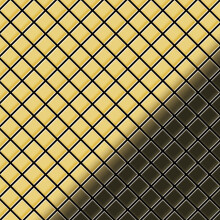 Metal Mosaic Tile Brass mill gold 1.6mm Diamond-BM