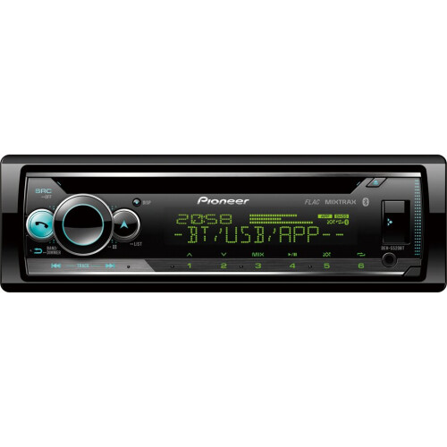 Pioneer DEH S520BT 1-DIN CD Tuner with Bluetooth