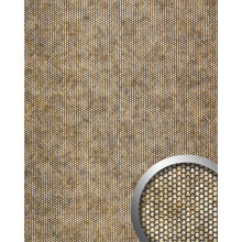 WallFace 17241 RACE Wall panel self-adhesive 3D embossed brown silver 2.6 sqm
