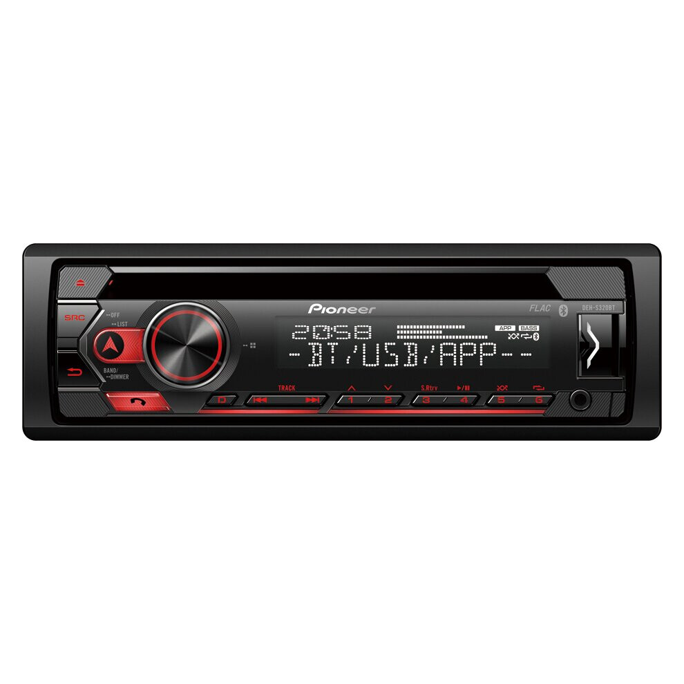 Pioneer DEH S320BT 1-DIN CD Tuner with Bluetooth
