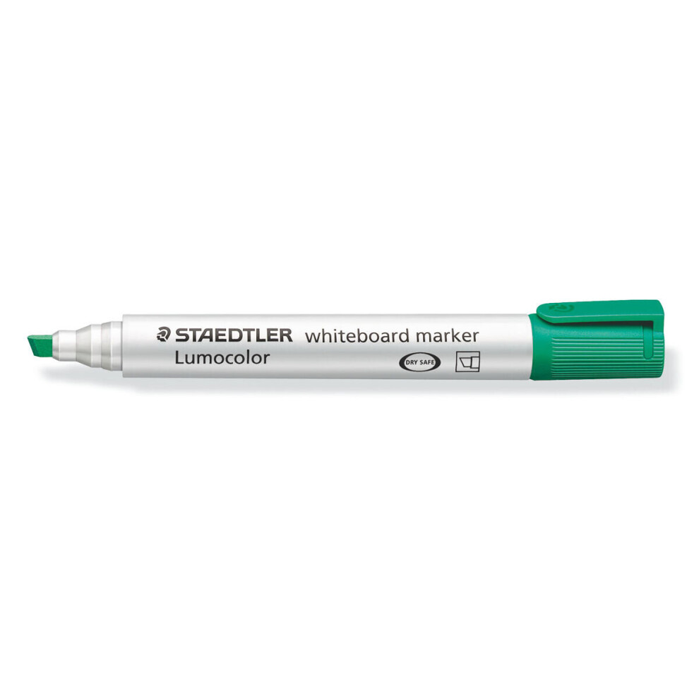 Lumocolor whiteboard marker chisel tip green