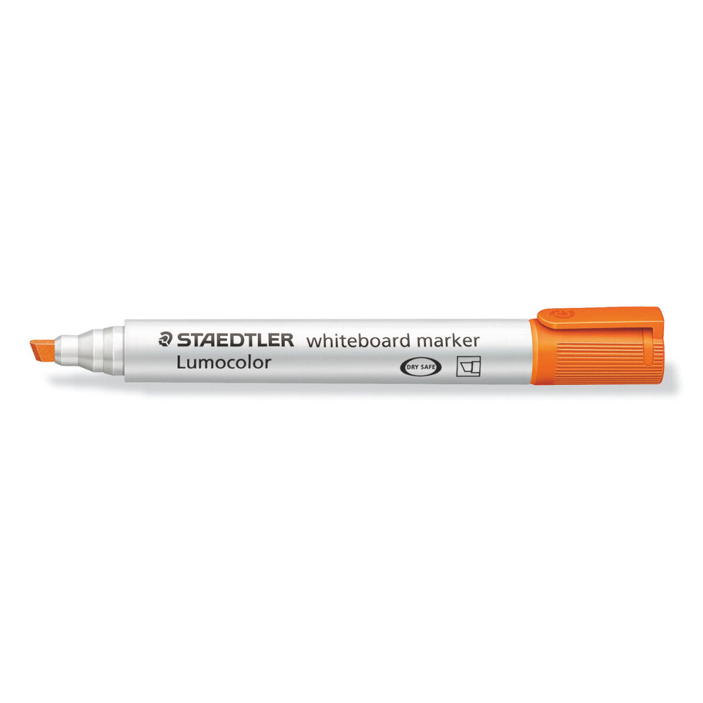 Lumocolor whiteboard marker chisel tip orange