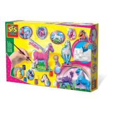 Ses Creative Children's Fantasy Horses Casting And Painting Set 01155