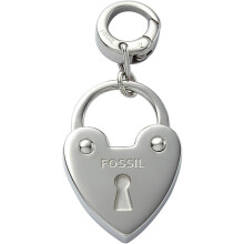 Fossil Pendant Charms JF00032040 Lock Stainless Steel
