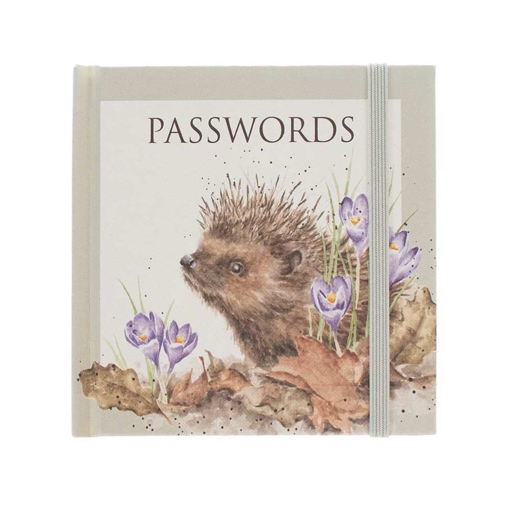 Wrendale Designs Floral Hedgehog Passwords Book