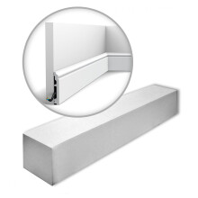 Orac Decor SX173-RAL9003-box AXXENT CONTOUR Skirtings 1 Box 20 mouldings | 40 m