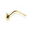 9ct Yellow Gold Ball Nose Stud L Shaped 1