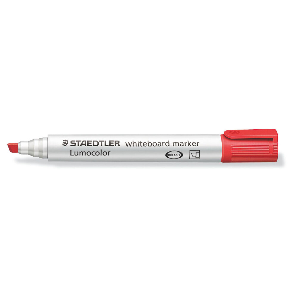 Lumocolor whiteboard marker chisel tip red