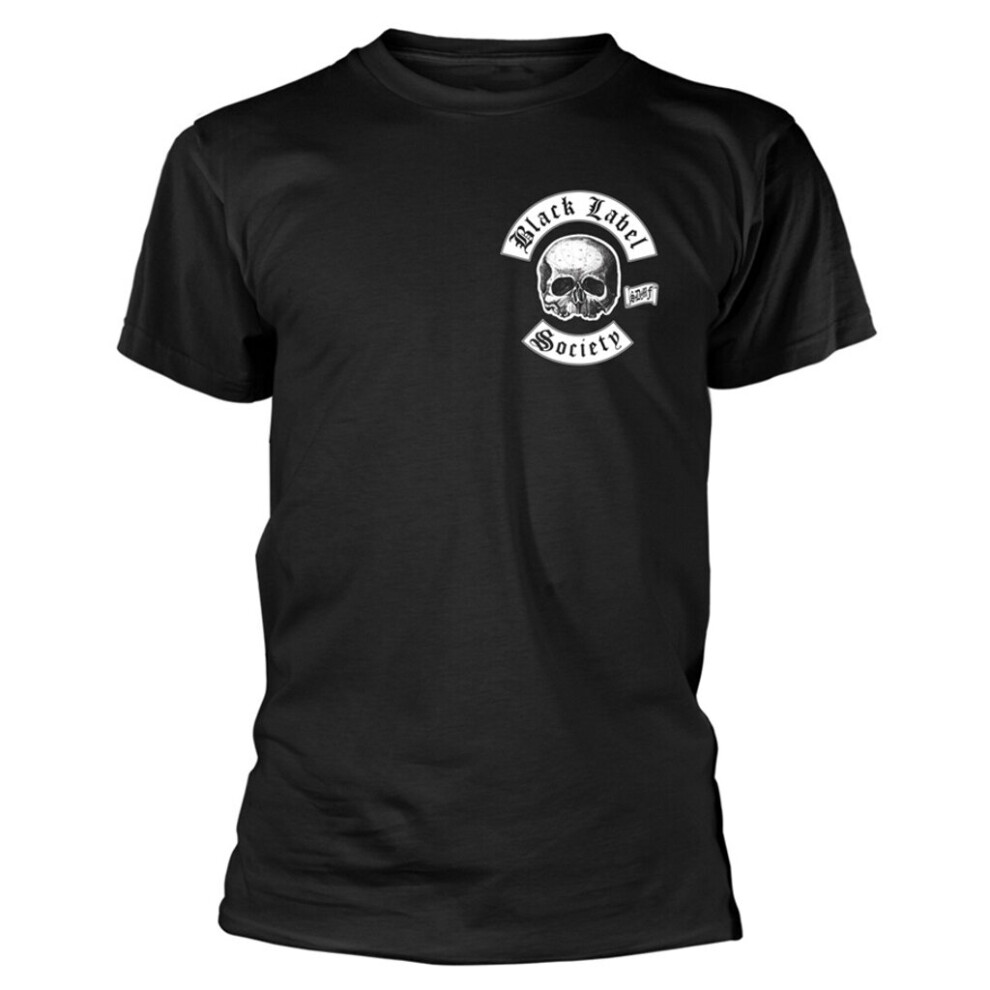 (Large) Black Label Society 'Skull Logo Pocket' (Black) T-Shirt