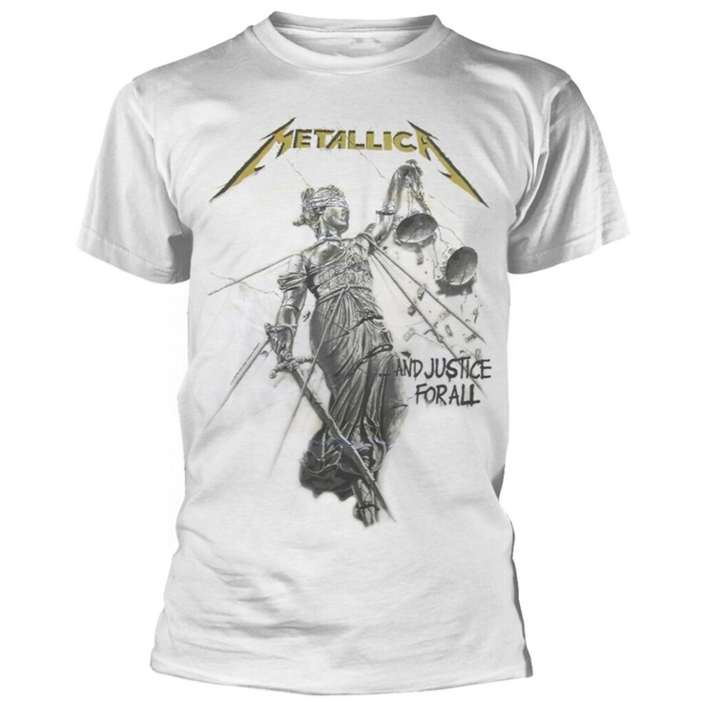 (X-Large) Metallica 'And Justice For All' (White) T-Shirt