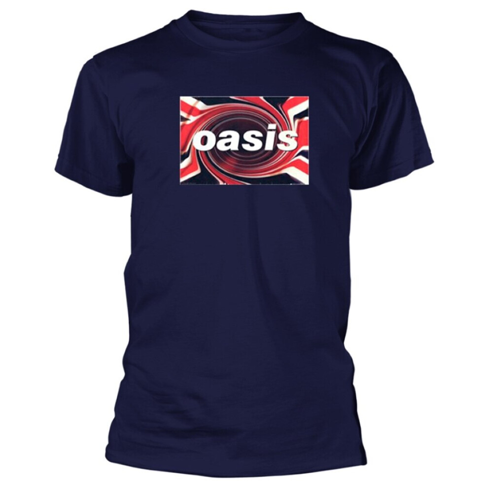 (2XL) Oasis 'Union Jack' (Navy) T-Shirt