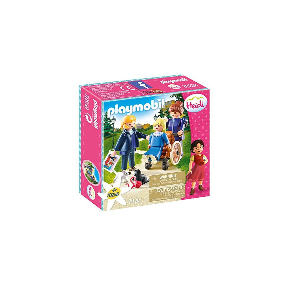 Playmobil 70258 Clara, Sesemann and Miss Rottenmeier Heidi 79PC Playset