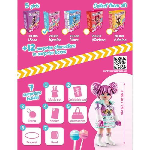 PLAYMOBIL Playmobil EverDreamerz Rosalee mit Candy Charm & 7 Überraschungen 2