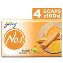 Godrej No 1 Sandel- & Kurkuma-Seife 63 Gramm Pack - Indien