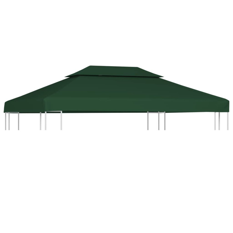 vidaXL Gazebo Cover Replacement 310g/m² Green 3x4m Waterproof Patio Canopy Top