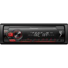 Pioneer MVH S120UB 1-Din Multimedia Receiver With Red Illumination