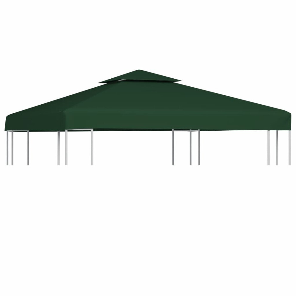 vidaXL Gazebo Cover Canopy Replacement - 310 g/m² - 3 x 3 m - Green - Image 2