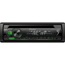 Pioneer DEH S120UBG 1-DIN CD Tuner with RDS tuner, green illumination