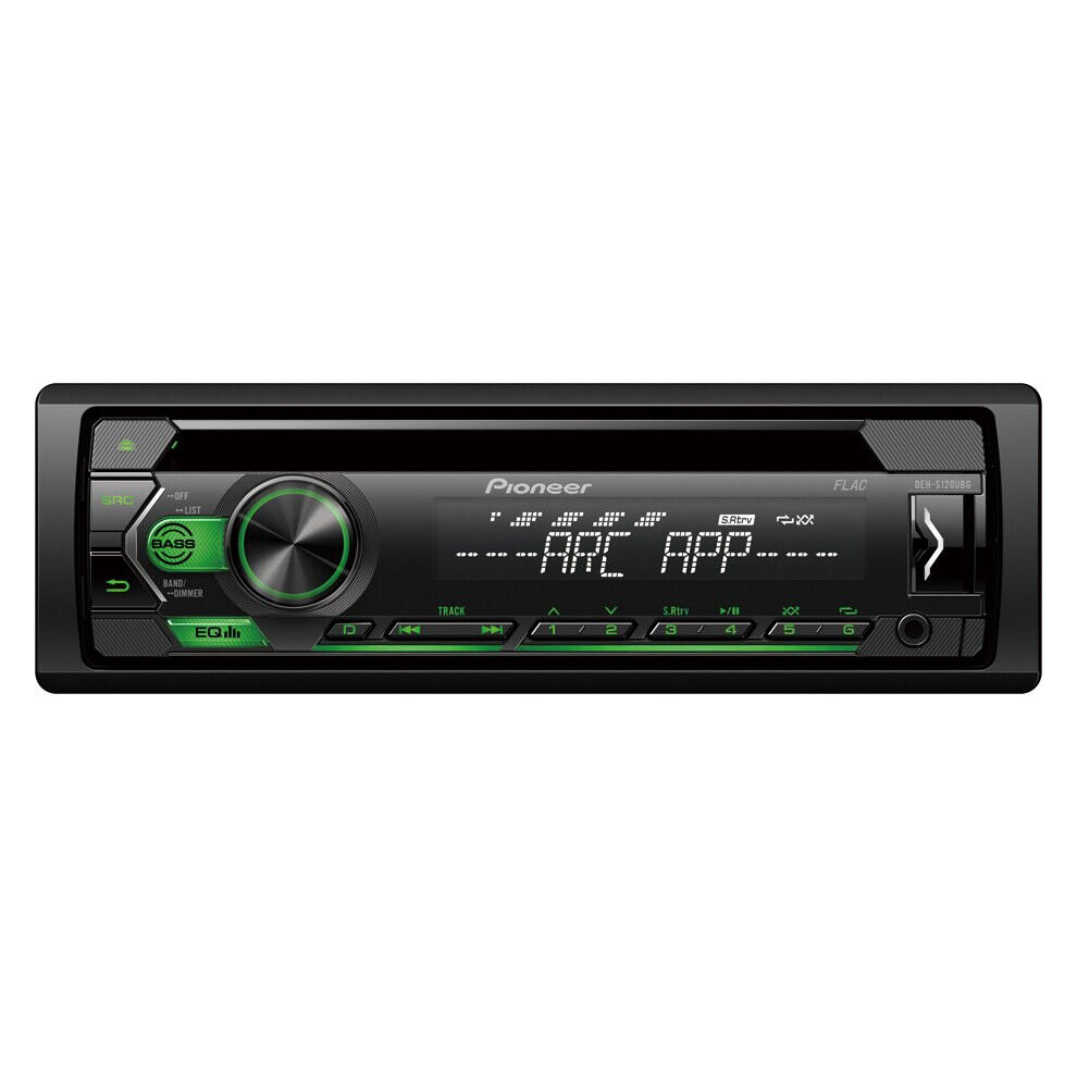 Pioneer DEH S120UBG 1-DIN CD Tuner with RDS tuner, green illumination