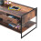 Timber Art Design UK Abbey Coffee Table with 3 Drawers Rustic Industrial Oak Effect Living Room 6