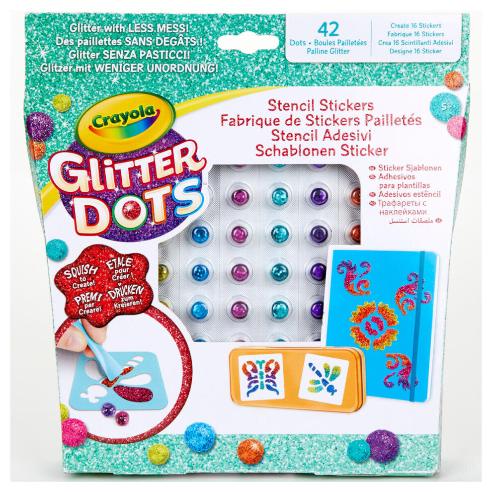 Crayola Glitter Dots Sticker Stencils