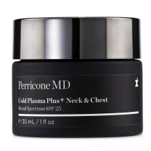 Cold Plasma Plus+ Neck & Chest SPF25 Broad Spectrum 30ml/1oz - Anti-Aging Cream with Peptides, Alpha Lipoic Acid, Vitamin B3 & C Ester