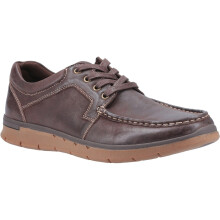 (11 UK, Brown) Hush Puppies Mens Dudley Lace Up Leather Shoe