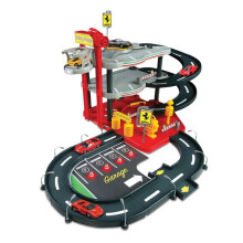 Garagem Ferrari Race&Play 3 níveis com 1 carro em escala 1/43 - BURAGO