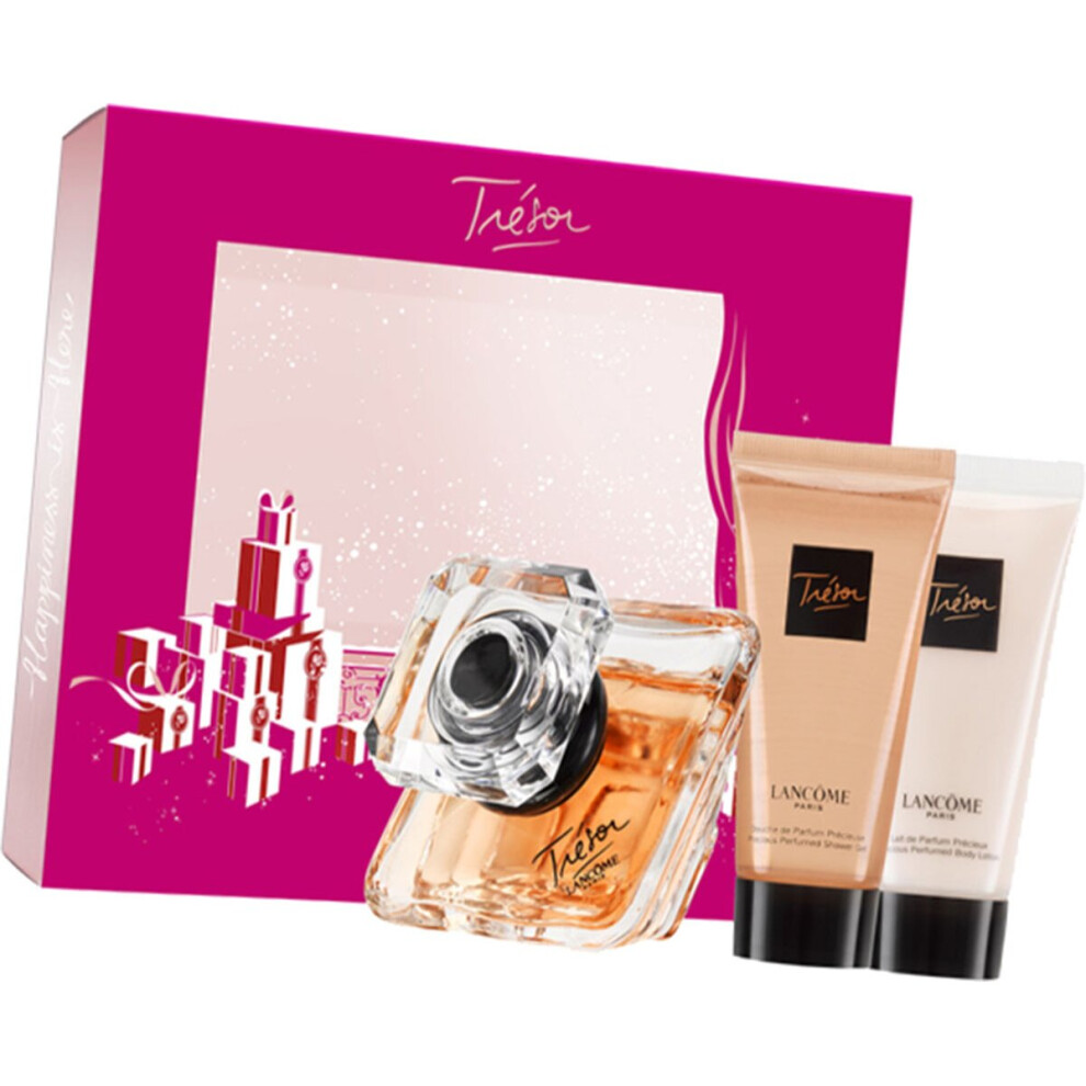 Lancome Tresor 30ml EDP Spray / 50ml Precious Perfumed Body Lotion / 50ml Precious Perfumed Shower Gel Gift Set