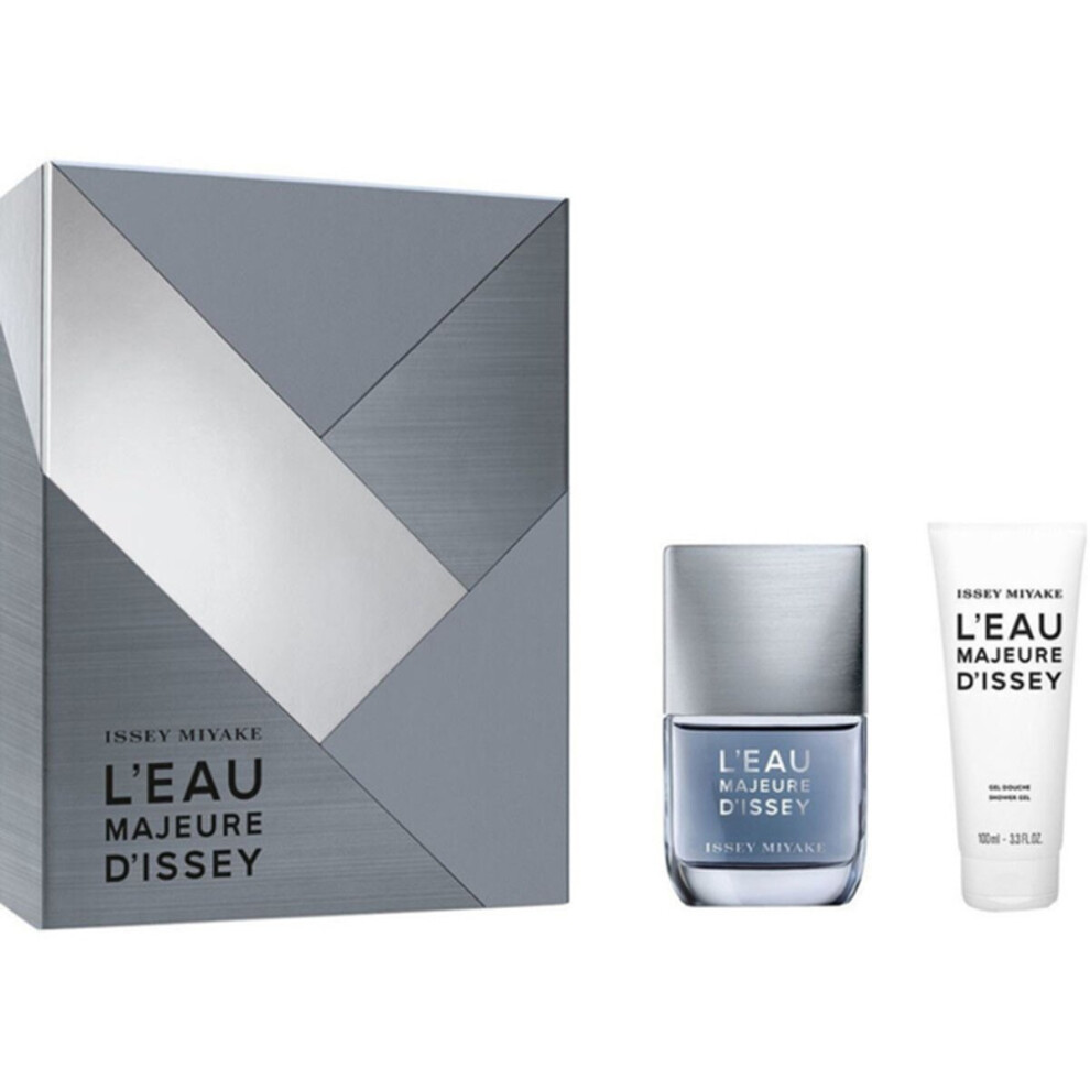 Issey Miyake L'Eau d'Issey Pour Homme L'Eau Majeure 50ml EDT Spray / 100ml Shower Gel For Him Gift Set