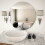 VidaXL vidaXL Large Round Glass Bathroom Wall Mirror - 70cm 2