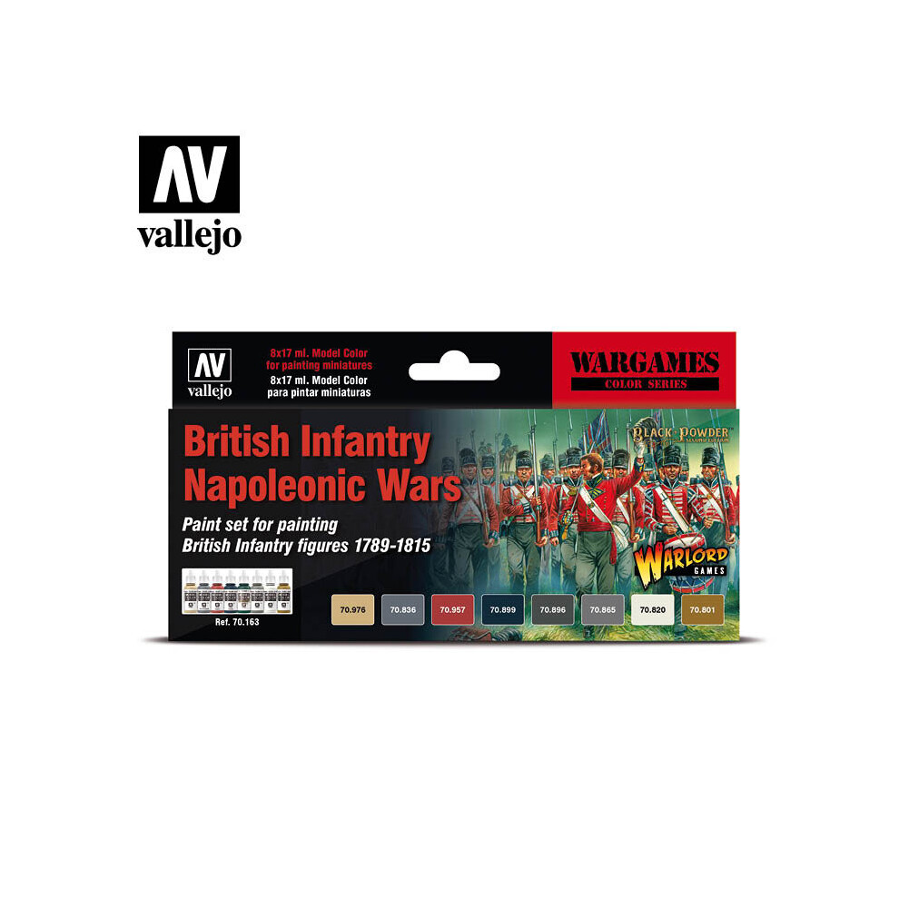 VAL70163 - AV Vallejo Model Color Set - British Infantry Napol Wars(8)