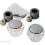 Universal acrylic tap head replacements, hot and cold caps 1
