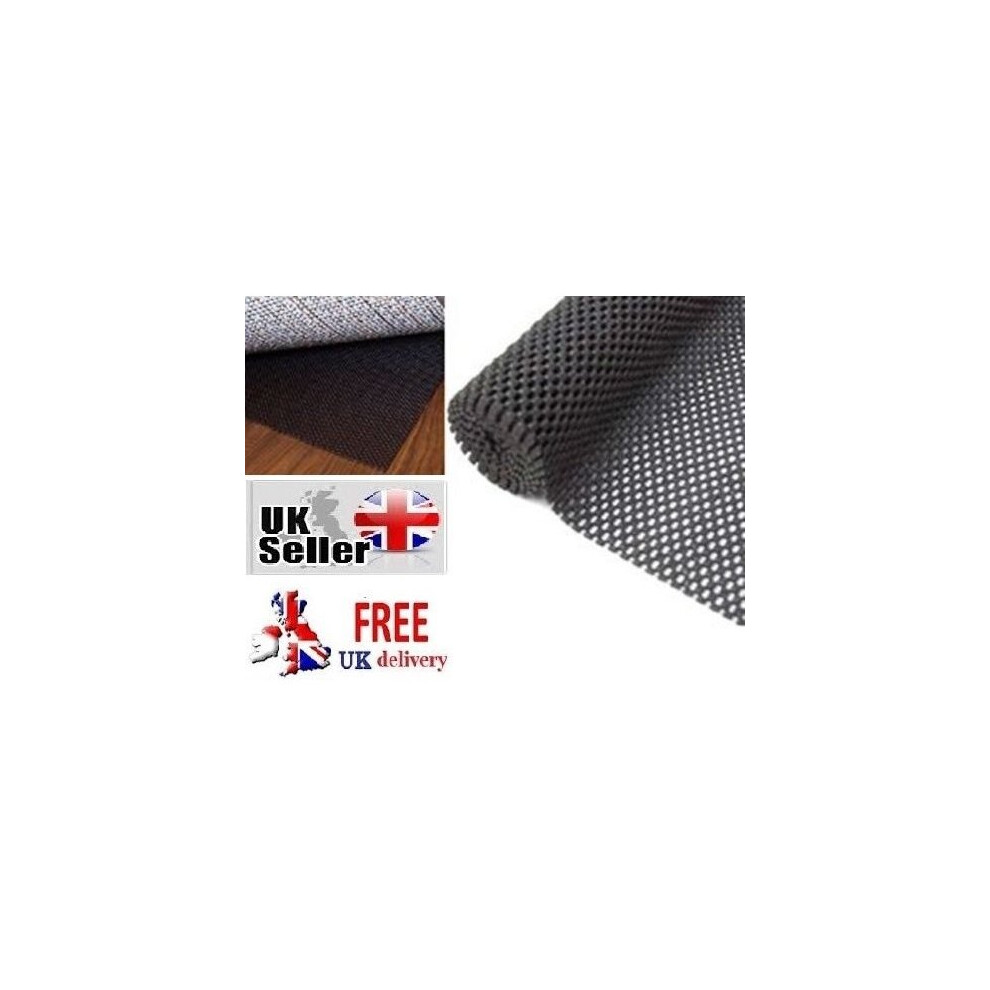 Non Slip Mat Kitchen Drawer Liner Cupboard Rubber Anti Skid Grip Rug