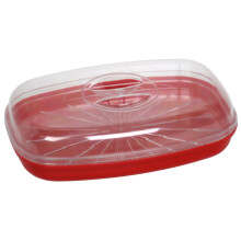 Easy Cook Fish Poacher/Steamer, Red (NS626) - Microwave Fish Cooker, BPA-Free, Stain-Resistant, Preserves Vitamins & Flavours