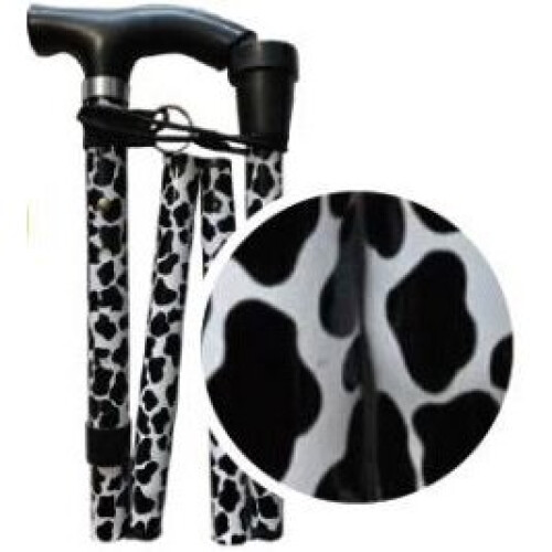 Life Healthcare Walking Stick - Black Leopard